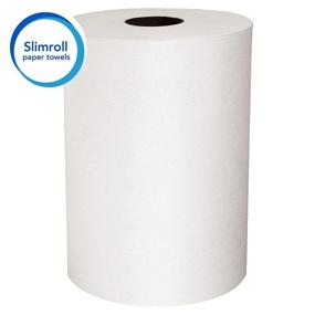 img 2 attached to 🧻 Scott Control Slimroll Hard Roll Paper Towels (12388) - Fast-Drying Absorbency Pockets, White, 6 Rolls per Case, 580 Feet per Roll