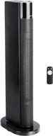 🔥 amazon basics 34" 1500w ceramic tower space heater: premium portable with remote & 3 heat settings logo
