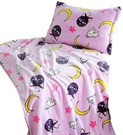 🌙 luna cartoon anime sailor moon kawaii blanket cosplay accessories 47in x 59in - purple-2 logo