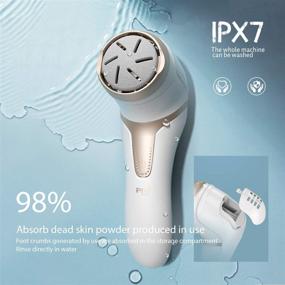 img 1 attached to 💆 Revitalize Your Feet with Rechargeable Electric Callus Remover: Waterproof, Portable, and Professional Foot Care Kit for Dry, Dead Skin and Calluses