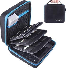 img 4 attached to 🎮 Protect and Organize Your Nintendo 2DS with the AUSTOR Blue Storage Case