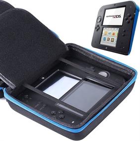 img 1 attached to 🎮 Protect and Organize Your Nintendo 2DS with the AUSTOR Blue Storage Case