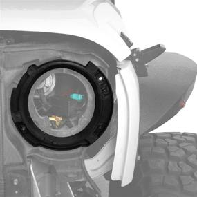 img 3 attached to 🚙 Hooke Road 7-inch Headlight Mount Bracket Ring Replacement for Jeep Wrangler JK & Unlimited 2007-2018