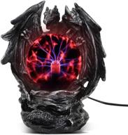 enchanting plasma ball lamp: touch sensitive evil dragon crystal ball for halloween parties логотип