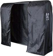 👗 hangerworld black 6ft waterproof nylon zip clothes rail cover for hanging garment storage and display логотип