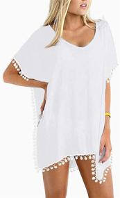 img 3 attached to 👙 Chalier Chiffon Swimwear Cover Ups: Stylish Beach Attire for Women