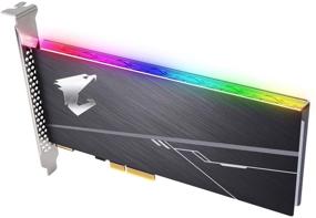 img 3 attached to 🔥 GIGABYTE AORUS RGB Nvme Add-in-Card 1TB High Performance Gaming SSD with Integrated Heatsink, Toshiba 3D NAND, DDR Cache Buffer, 5 Year Warranty - GP-ASACNE2100TTTDR