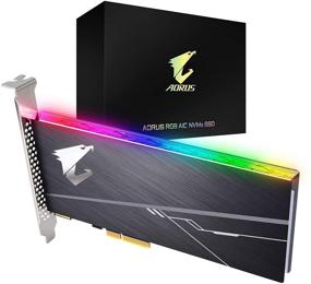 img 4 attached to 🔥 GIGABYTE AORUS RGB Nvme Add-in-Card 1TB High Performance Gaming SSD with Integrated Heatsink, Toshiba 3D NAND, DDR Cache Buffer, 5 Year Warranty - GP-ASACNE2100TTTDR