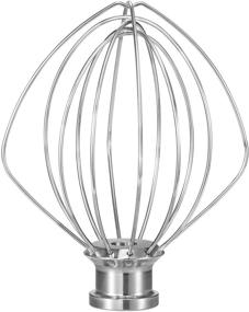 img 4 attached to 🥚 KitchenAid Tilt-Head Stand Mixer Upgrade: K45WW 6 Wire Whisk Attachment - Dishwasher Safe, Real Stainless Steel - Perfect for Egg, Heavy Cream, Cakes, Mayonnaise Mixing