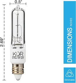 img 2 attached to Set of 10 Q75CL MC Candelabra Bulbs