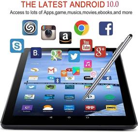 img 2 attached to 📱 AOYODKG 10.1 Inch Tablet with Keyboard - 2 in 1 Android 10.0, 4GB RAM, 64GB ROM - Google GMS Certified