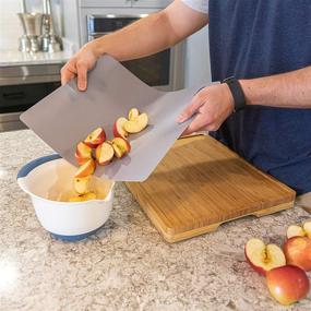 img 2 attached to Premium Quality Flexible Cutting Board Mats - Extra Thick 🔪 & Durable Non-slip Material - BPA Free - Set of 3