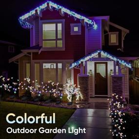 img 2 attached to 🌞 Solar Lights for Outdoor Garden - 2 Pack Christmas Waterproof Decorative Lights for Cemetery Yard