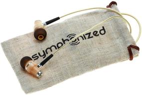 img 2 attached to 🎧 Symphonized NRG 2.0 Wood Earbuds Wired: Premium In-Ear Headphones with Mic for Computer & Laptop - Gold