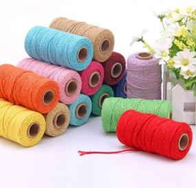 img 1 attached to Cotton String 328Feet Crafts Wrapping Exterior Accessories