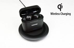 img 1 attached to 🎧 Advanced Toshiba Air Pro 2 True Wireless Earphones with Qi Wireless Charging - Black (RZE-BT750E)