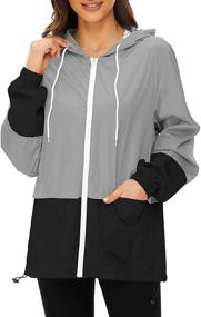 img 3 attached to Century Star Waterproof Windbreaker Lightweight Women's Clothing