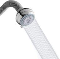 enhance your shower experience with waterpik nml-603: high pressure, flexible 🚿 neck, chrome shower head, adjustable for all heights, 6 modes, 2.5 gpm logo