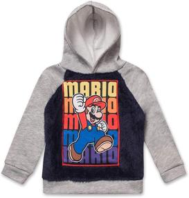 img 2 attached to Everyday Active Wear Set for Super Mario Boys - Hoodie Sweatshirt and Sweatpants (3-Piece Set)