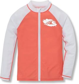 img 4 attached to TSLA Boys' Long Sleeve Zippered Rash Guard with UPF 50+ Sun Protection, Quick-Dry Swim Shirts for UV and Water Resistance