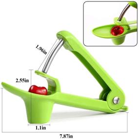 img 3 attached to 🍒 YXGOOD Cherry Olive Pitter Tool - Fruit Corer and Remover (Green)