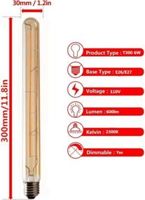 img 1 attached to 💡 JKLcom Dimmable Vintage Filament Bulb - SEO-Optimized Equivalent