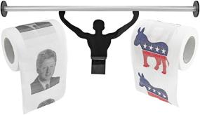 img 2 attached to 🚽 Political Gift Set: Fairly Odd Novelties Bill Clinton Toilet Paper with Strong Man Holder - Perfect for Democrats