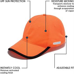 img 3 attached to 🧢 BUILTCOOL Mesh Cooling Baseball Hat - High-Performance Moisture-Wicking Ball Cap for Hot Weather, Running, Tennis, and Golf