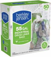 🗑️ berkly & jensen 1.2 million industrial drum liner bags, 55 gallon, pack of 50 bags logo