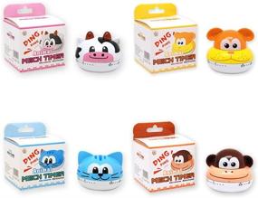 img 1 attached to Adorable Cartoon Animal Kitchen Timer: 60 Minutes Mechanical Clock with Loud Alarm - Blue Cat Design