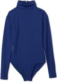 img 2 attached to Capezio Girls' Turtleneck Long Sleeve Leotard for Youth