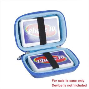 img 3 attached to 🧳 Hermitshell Hard Travel Case for Phase 10 Card Game - Assorted Styles (Cards Not Included)