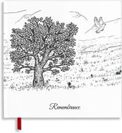 📚 funeral guestbook with 122 signature slots and red-ribbon placeholder by first pacific distributions логотип