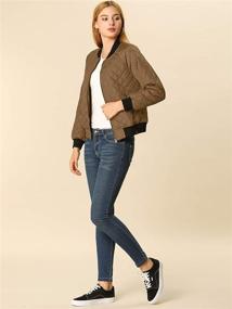 img 1 attached to Allegra Womens Raglan Sleeves Quilted Women's Clothing and Coats, Jackets & Vests