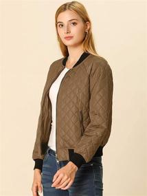 img 3 attached to Allegra Womens Raglan Sleeves Quilted Women's Clothing and Coats, Jackets & Vests