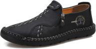 👞 dacomfy comfortable men's loafers with stitching lace-up in loafers & slip-ons logo