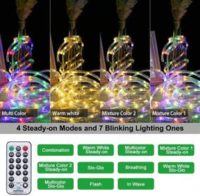 img 2 attached to 🌈 Ollny LED Rope Lights Color Changing - Waterproof Strip Lights with Remote - 120 LEDs, 23ft Tube Lights - Connectable Twinkle Christmas Lights for Indoor/Outdoor Use