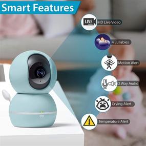 img 3 attached to 🐾 Geeni Smart Home Pet and Baby Monitor: 1080p Wireless WiFi Camera with Motion and Sound Alert (Pastel Blue)