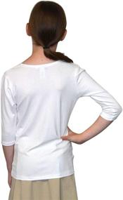 img 2 attached to Kosher Casual Modest Sleeve Layering Girls' Clothing and Tops, Tees & Blouses