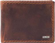 👔 diloro leather compartment antique men's wallets: finest quality men's accessories logo