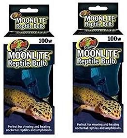 img 1 attached to 🔦 2-Pack of 100-Watt Zoo Med Moonlite Reptile Bulbs