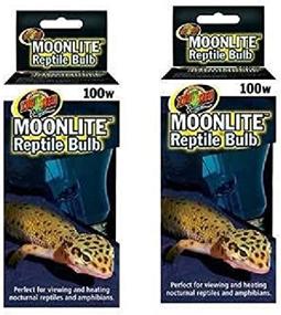 img 2 attached to 🔦 2-Pack of 100-Watt Zoo Med Moonlite Reptile Bulbs