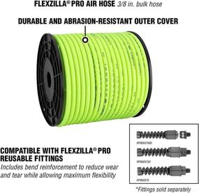 img 2 attached to 🔧 Flexzilla Pro Air Hose 3/8 in. x 250 ft – Heavy Duty, Lightweight, ZillaGreen