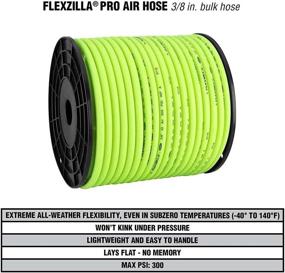 img 1 attached to 🔧 Flexzilla Pro Air Hose 3/8 in. x 250 ft – Heavy Duty, Lightweight, ZillaGreen