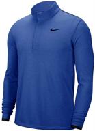 nike dri fit victory half zip black men's clothing for active logo