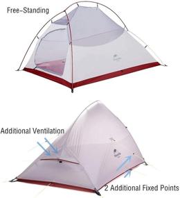 img 3 attached to Naturehike Cloud-Up Camping Tent - Lightweight, Waterproof, 1-3 Person, Easy Setup - Ideal for Outdoor Backpacking, Hiking, Mountaineering, Travel - Suitable for All Seasons