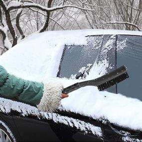 img 1 attached to ❄️ Coindivi 2-in-1 Ice Scraper with Brush for Car - Efficient Snow Removal Tool for Windshields and Windows