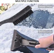 ❄️ coindivi 2-in-1 ice scraper with brush for car - efficient snow removal tool for windshields and windows logo