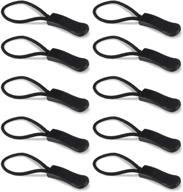 🔗 vive zipper pulls (10 pack) - easy grip replacement fix for clothes, shoes, purse, handbag, luggage, jacket, backpack, boot - universal plastic repair tabs dexterity aid logo