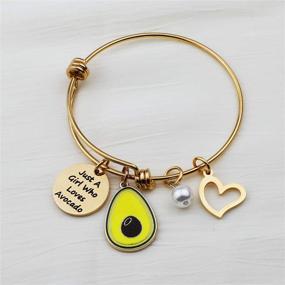 img 1 attached to 🥑 Funny Avocado Bracelet: A Perfect Gift for Avocado Lovers!